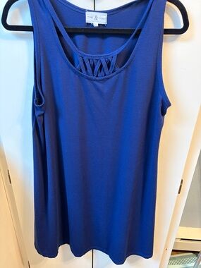 Women's Royal Blue Sleeveless dress or bathing suit cover up
